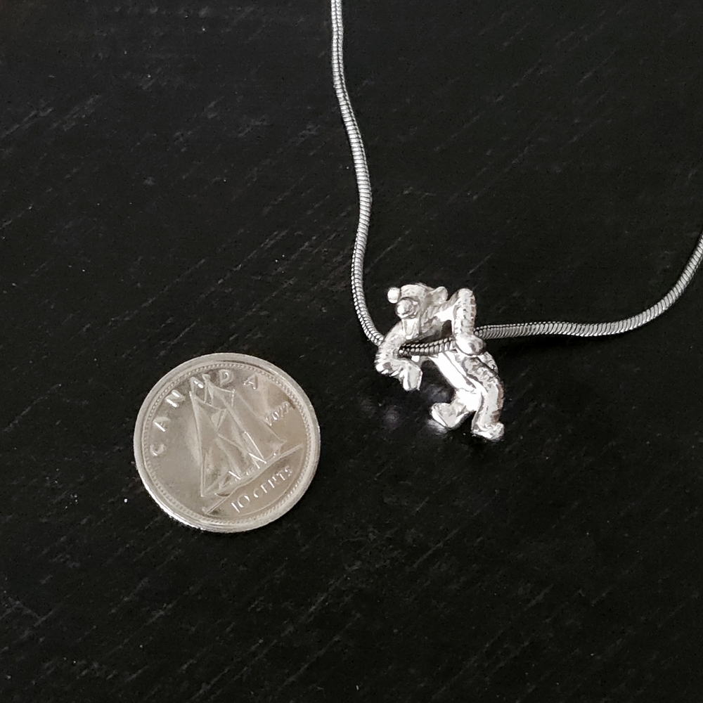 Silver Tigger Pendant Necklace